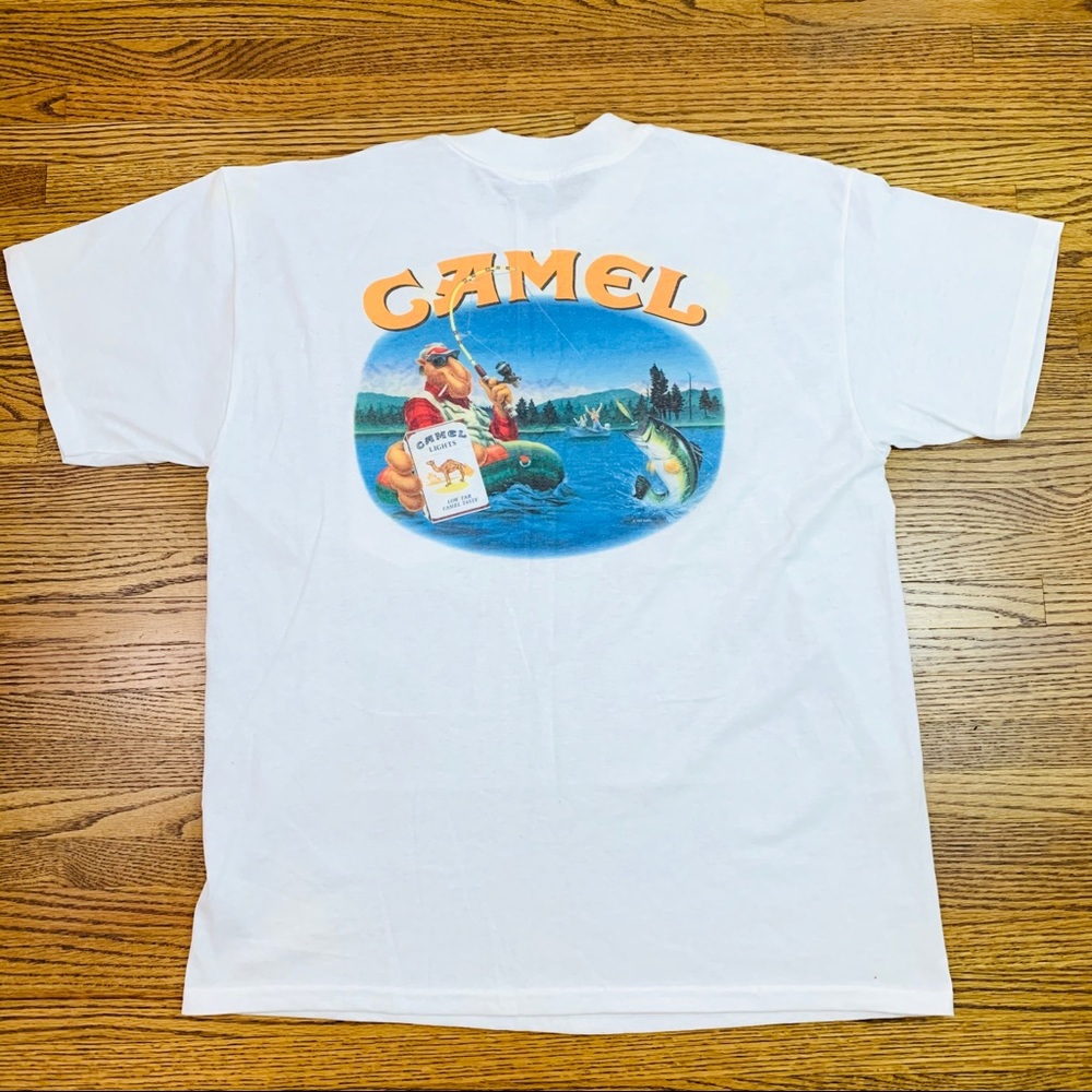Camel Joe Vintage 90s T shirt Fishing Tackle XL